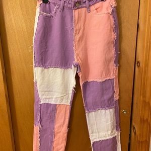 Jaded London Patchwork Jeans